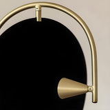 Creative Black Hourglass Metal LED Floor Lamp Image - 12