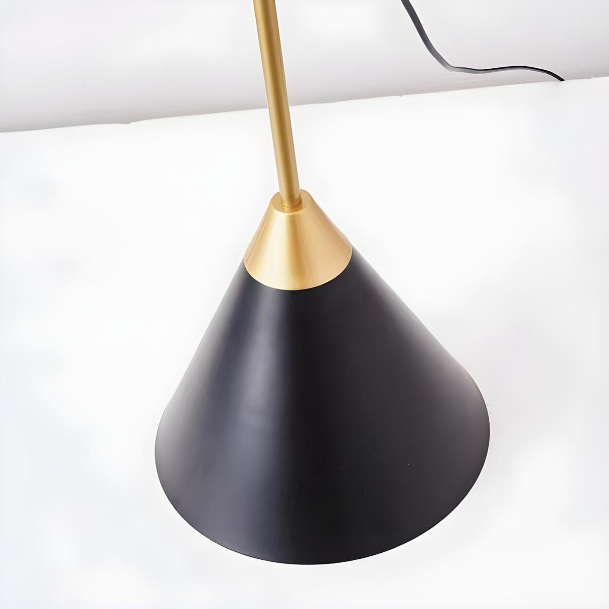 Creative Black Hourglass Metal LED Floor Lamp Image - 13