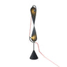 Creative Black Hourglass Metal LED Floor Lamp Image - 4