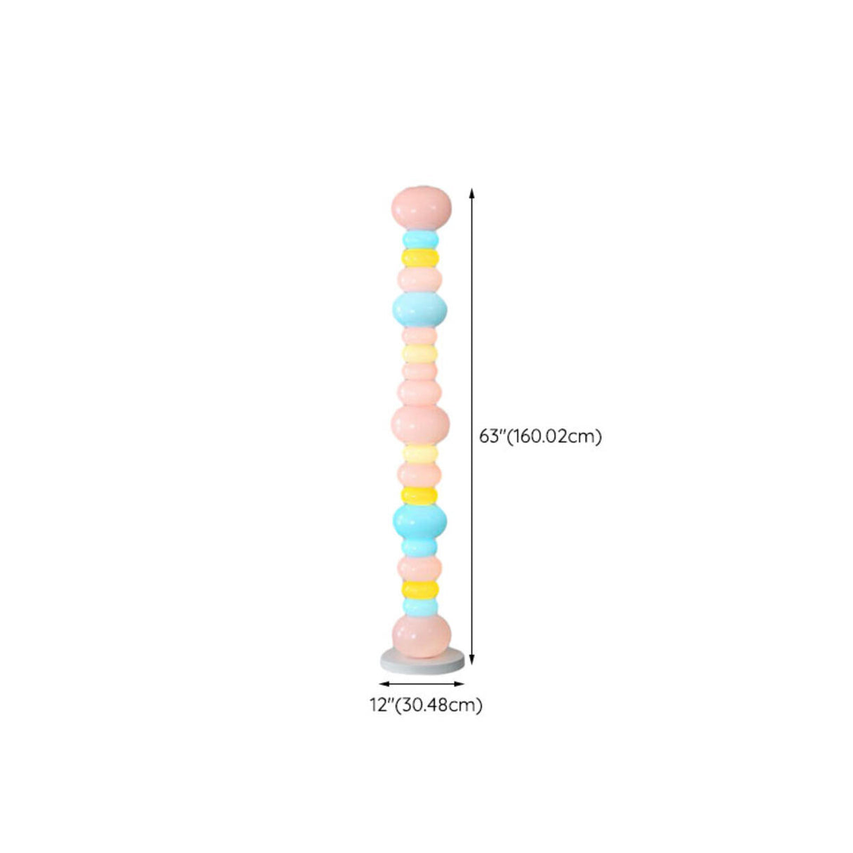 Creative Candy String Rainbow Bedside Floor Lamp 