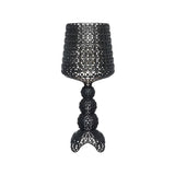 Creative Chic Black Wineglass Shape Hollowed Table Lamp Image - 2