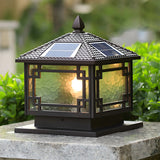 Creative Chinese Pavilion Decor Post Outdoor Table Lamp Image - 1