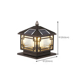 Creative Chinese Pavilion Decor Post Outdoor Table Lamp Image - 13