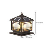 Creative Chinese Pavilion Decor Post Outdoor Table Lamp Image - 14