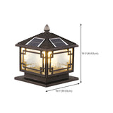 Creative Chinese Pavilion Decor Post Outdoor Table Lamp Image - 16