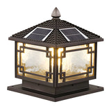 Creative Chinese Pavilion Decor Post Outdoor Table Lamp Image - 6