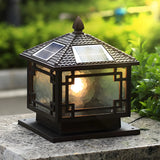 Creative Chinese Pavilion Decor Post Outdoor Table Lamp Image - 7