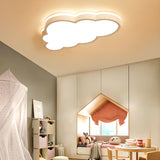 Creative Cloud-Shaped Dimmable LED Flush Mount Light Image - 11