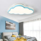 Creative Cloud-Shaped Dimmable LED Flush Mount Light Image - 12