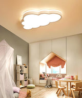 Creative Cloud-Shaped Dimmable LED Flush Mount Light Image - 13