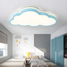 Creative Cloud-Shaped Dimmable LED Flush Mount Light Image - 2