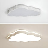 Creative Cloud-Shaped Dimmable LED Flush Mount Light Image - 8