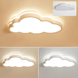 Creative Cloud-Shaped Dimmable LED Flush Mount Light Image - 9