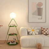 Creative Cream Cone Multi Shelf Metal Floor Lamp Image - 11