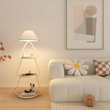 Creative Cream Cone Multi Shelf Metal Floor Lamp Image - 15