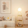 Creative Cream Cone Multi Shelf Metal Floor Lamp Image - 2