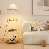 Creative Cream Cone Multi Shelf Metal Floor Lamp Image - 5