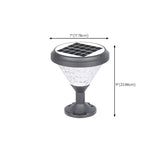 Creative Cup Shape Solar Waterproof Outdoor Table Lamp #size