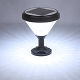 Creative Diamond Glass Solar LED Outdoor Table Lamp Image - 10