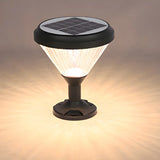 Creative Diamond Glass Solar LED Outdoor Table Lamp Image - 11