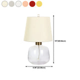 Creative Fabric Geometric Decor Floral Base Table Lamp #size