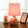 Creative Fabric Geometric Decor Floral Base Table Lamp Image - 6