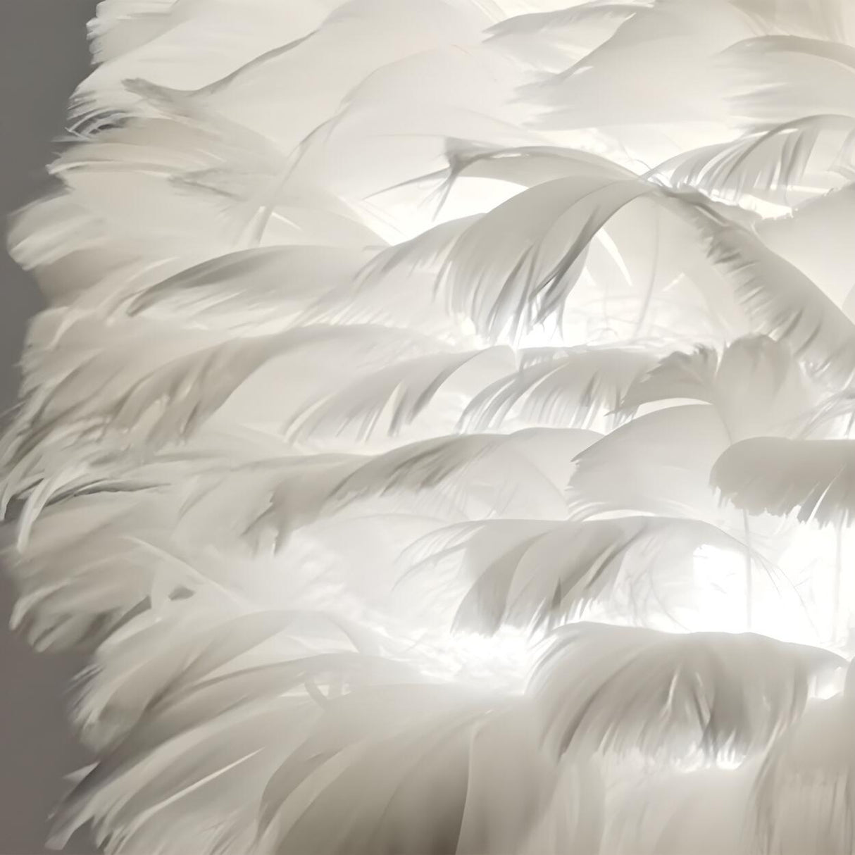 Creative Feather Shade Bedroom Decorative Table Lamp Image - 10