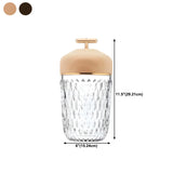 Creative Glass Cylindrical Cup-Shape Decor Table Lamp #size