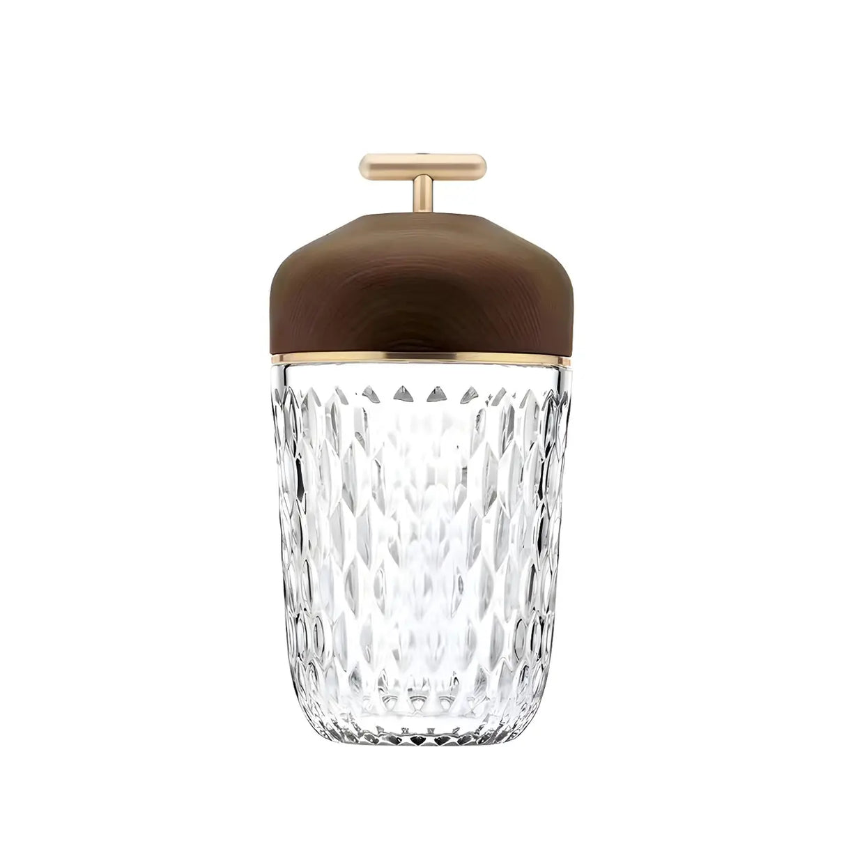 Creative Glass Cylindrical Cup-Shape Decor Table Lamp Image - 6