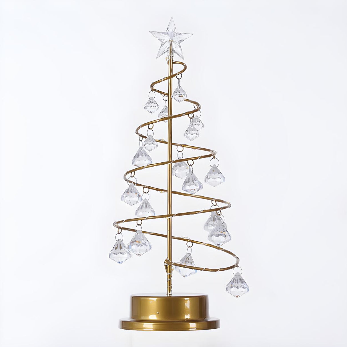 Creative Gold Christmas Tree-Shaped LED Night Light Image - 4