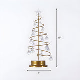 Creative Gold Christmas Tree-Shaped LED Night Light Image - 5