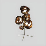 Creative Gold Cluster Melt Stand Chandelier Floor Lamp Image - 6