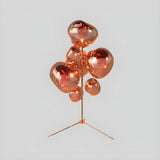 Creative Gold Cluster Melt Stand Chandelier Floor Lamp Image - 7