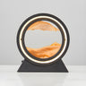 Creative Golden Sand Art LED Circular Decor Table Lamp Image - 8