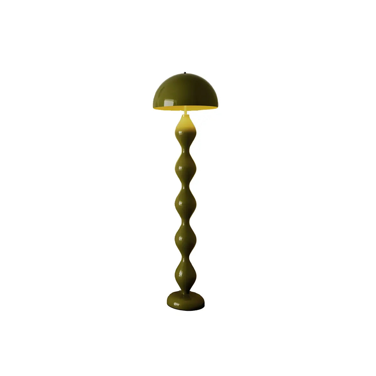 Creative Green Mushroom Metal LED Modern Floor Lamp Image - 5