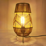 Creative Hand-Woven Unique Rope Shade Decor Table Lamp Image - 1