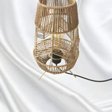 Creative Hand-Woven Unique Rope Shade Decor Table Lamp Image - 4