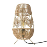 Creative Hand-Woven Unique Rope Shade Decor Table Lamp Image - 5