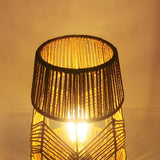 Creative Hand-Woven Unique Rope Shade Decor Table Lamp Image - 7