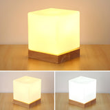 Creative House Shape White Glass Bedroom Table Lamp Image - 10