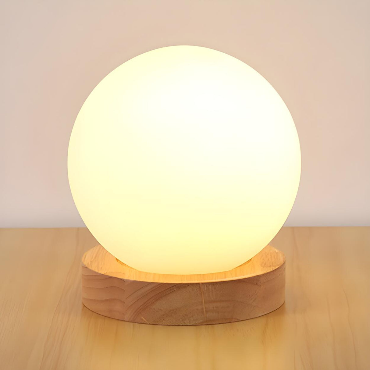 Creative House Shape White Glass Bedroom Table Lamp Image - 9