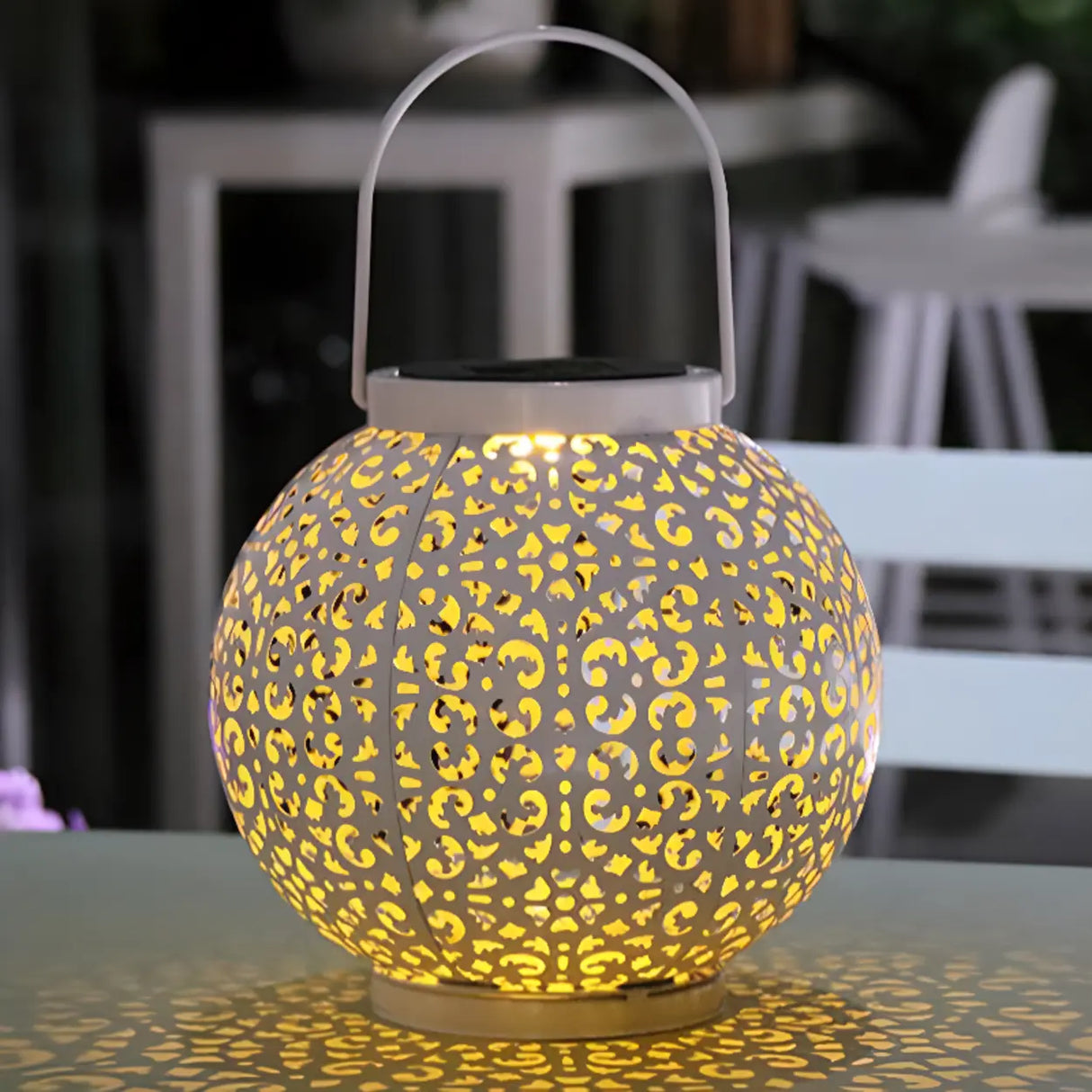 Creative Jar-Shaped Lantern Outdoor White Decor Lamp Image - 4