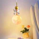 Creative Kids Children Room Moon Astronaut Pendant Light Image - 13