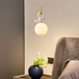 Creative Kids Children Room Moon Astronaut Pendant Light Image - 6