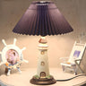 Creative Kids Pleated Lighthouse Pedestal Table Lamp Image - 2