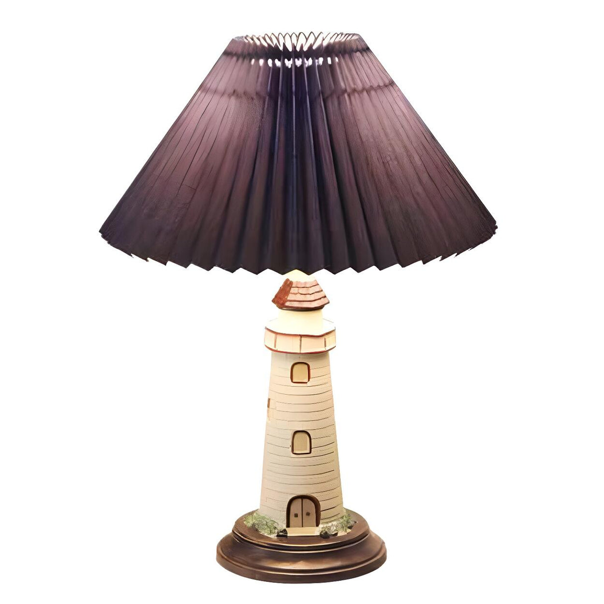 Creative Kids Pleated Lighthouse Pedestal Table Lamp Image - 5