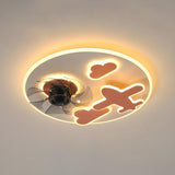 Creative Kids Room Flush Mount Cloud Ceiling Fan Light Image - 11