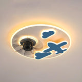 Creative Kids Room Flush Mount Cloud Ceiling Fan Light Image - 16