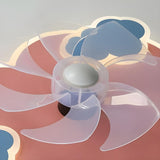 Creative Kids Room Flush Mount Cloud Ceiling Fan Light Image - 7