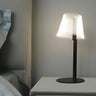 Creative Kids Room White Cone Shade Bedroom Table Lamp Image - 1